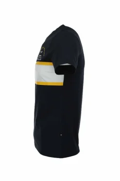 T-shirt mezza manica banda centrale