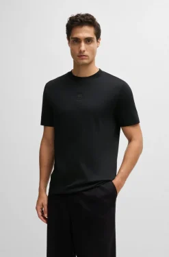 Tshirt mezza manica con logo glitterato double B