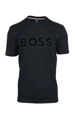 Tshirt mezza manica con scritta BOSS