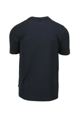 T-shirt mezza manica in cotone con maxi logo Boss