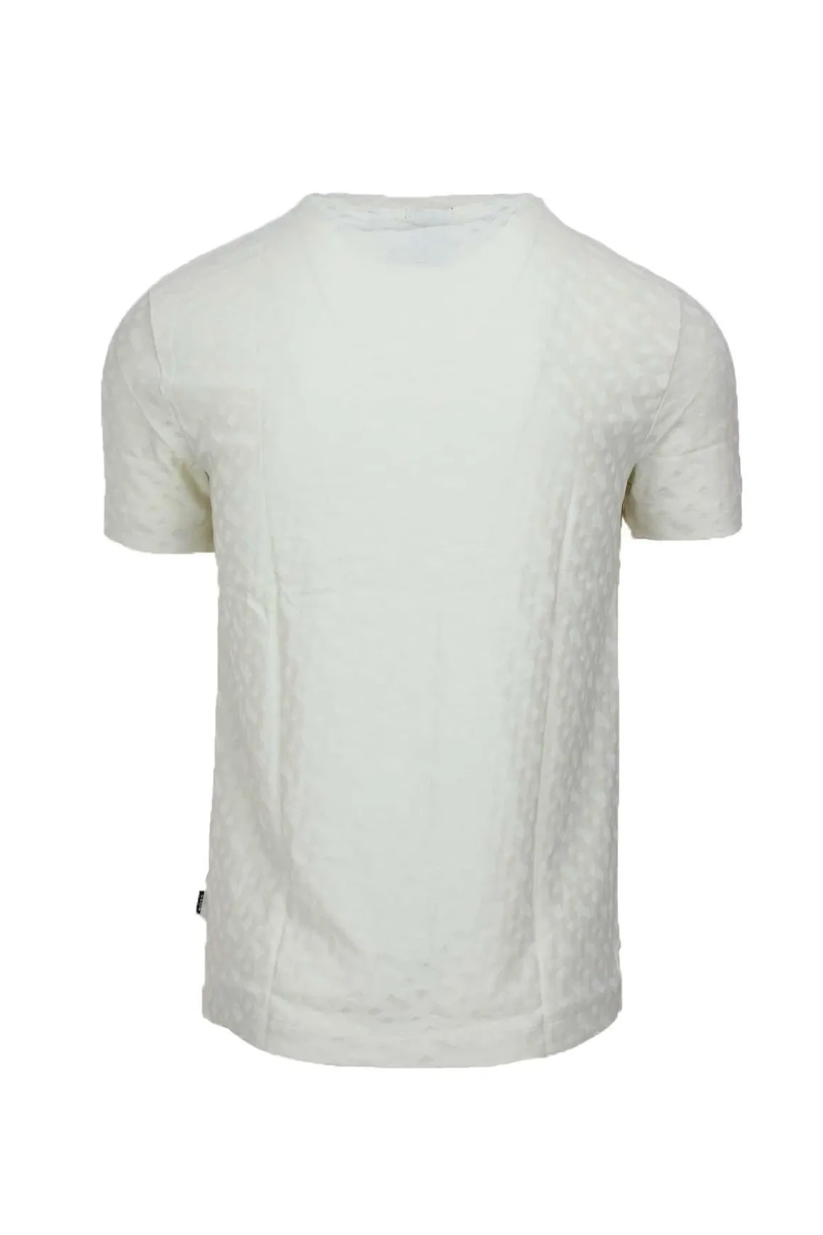 Tshirt mezza manica in cotone con monogrammi Boss