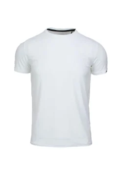 Tshirt mezza manica in tessuto tecnico stretch con logo