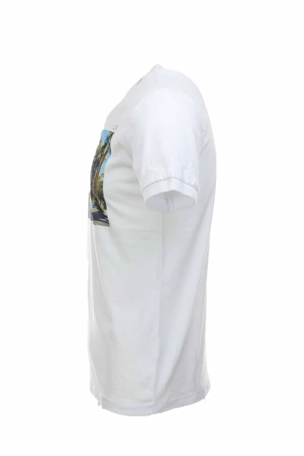 T-shirt mezza manica stampa e ricamo