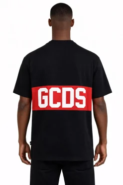 T-Shirt mezza manica Uomo Banda Logata Fronte Retro