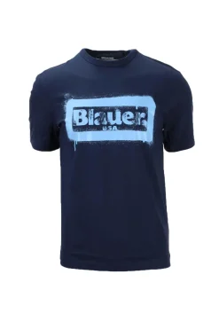 T-Shirt uomo Blauer Logo Acquerello