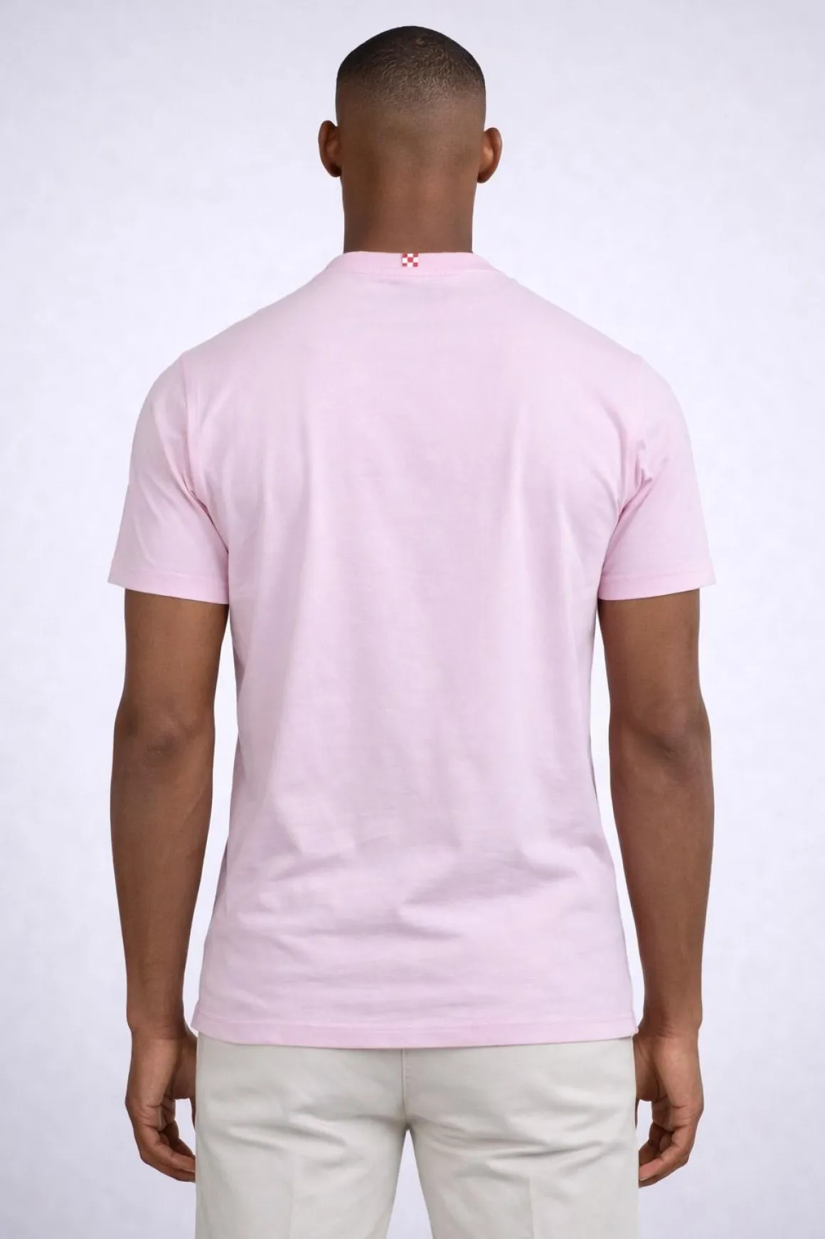 T-shirt uomo con taschino stampa squali in cotone