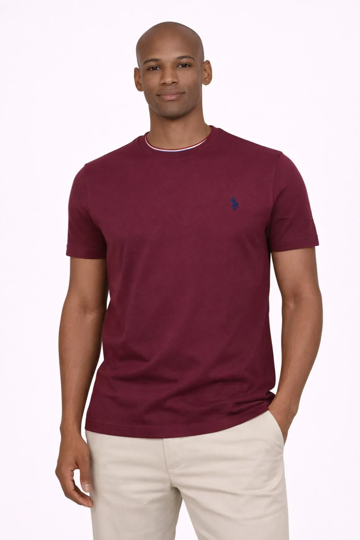 T-Shirt Uomo Cotone con logo ricamato