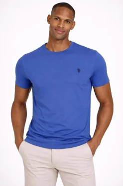 T-Shirt Uomo Cotone con logo ricamato