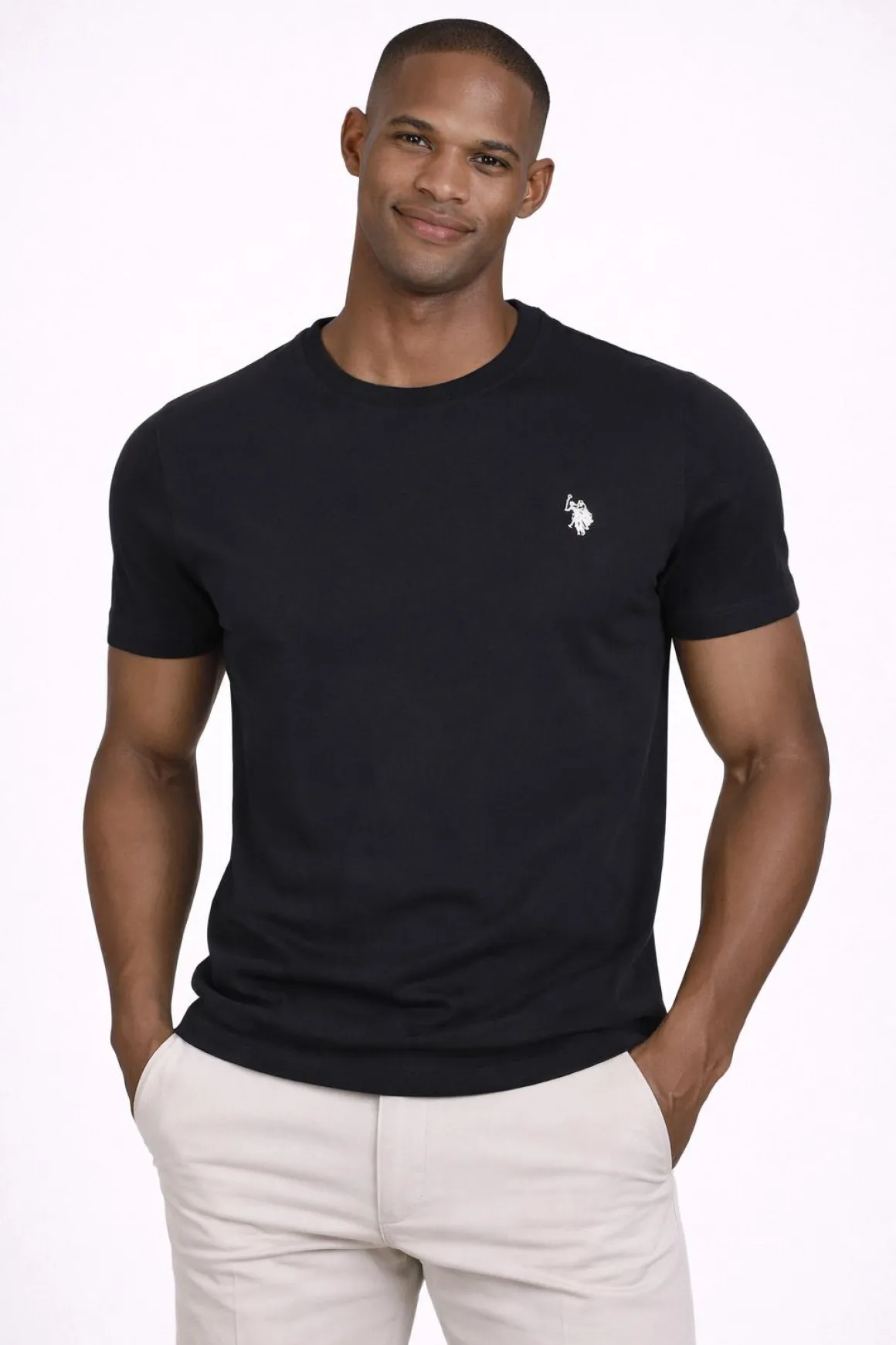 T-Shirt Uomo Cotone con logo ricamato