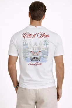 T-Shirt Uomo Cotone Maxi Stampa Retro