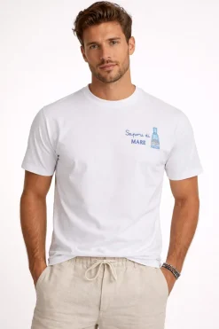 T-Shirt Uomo Cotone Stampa Sapore di Mare