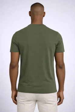 T-shirt uomo in cotone piquet con logo