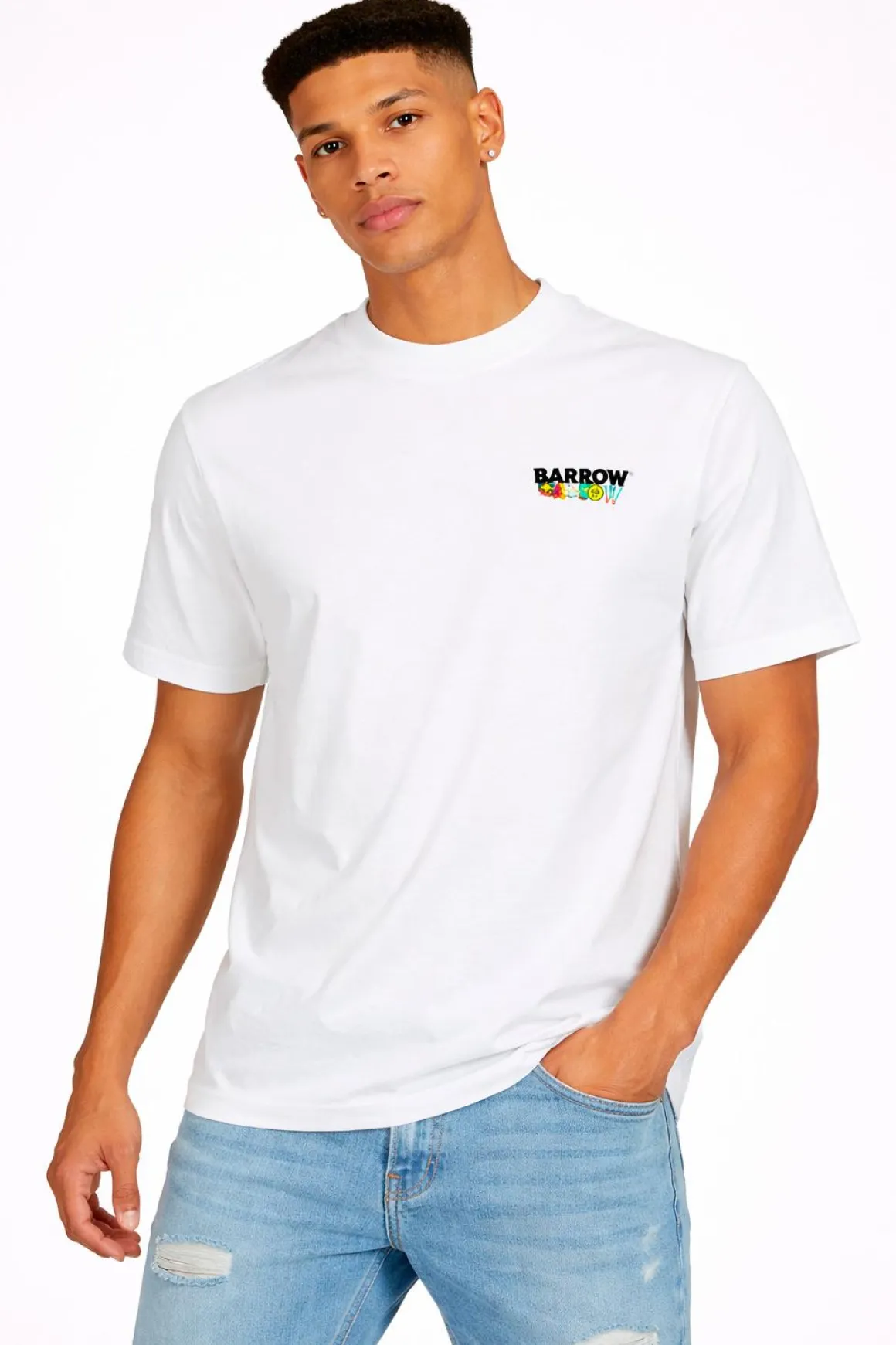 T-Shirt Uomo Lettering Stampa Angelo Retro