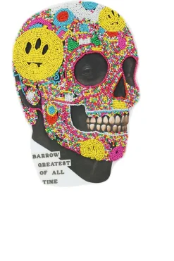 T-Shirt Uomo Teschio in Microperline sul Retro