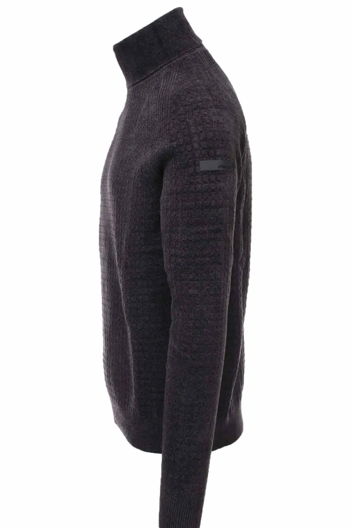 velvet square turtleneck